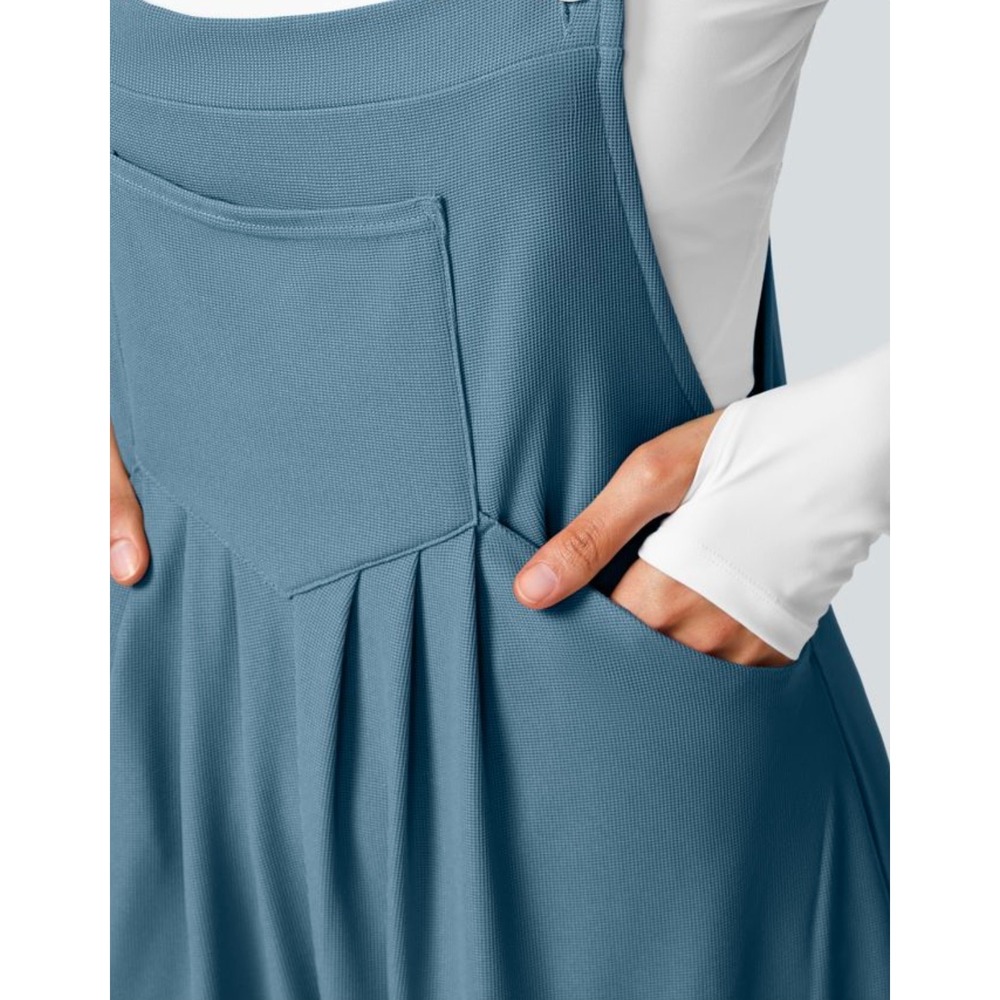 Halara Adjustable Strap Button Pockets Waffle Kni… - image 10